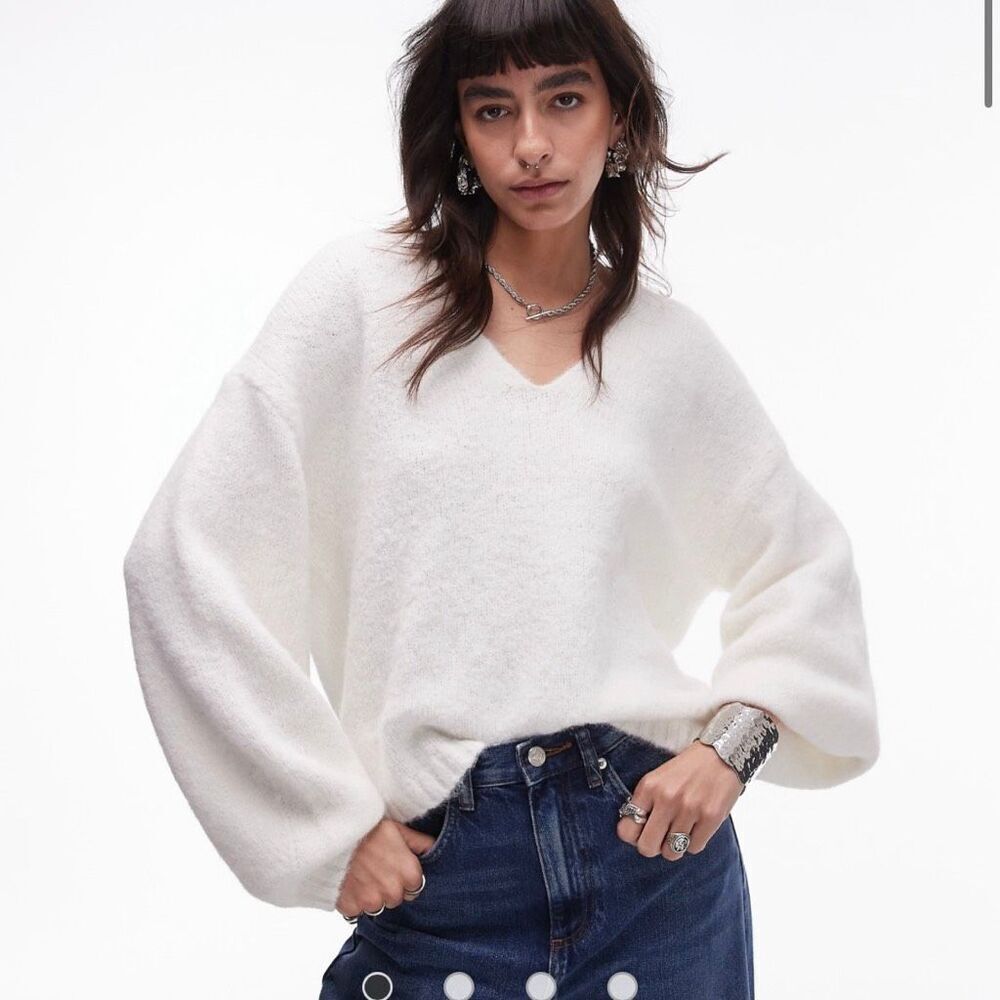 NWT Topshop 12 ivory sweater (v1)